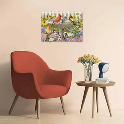At the Birdbath 500 Large Piece Jigsaw Puzzle Ravensburger (ONLINE ORDER ONLY)