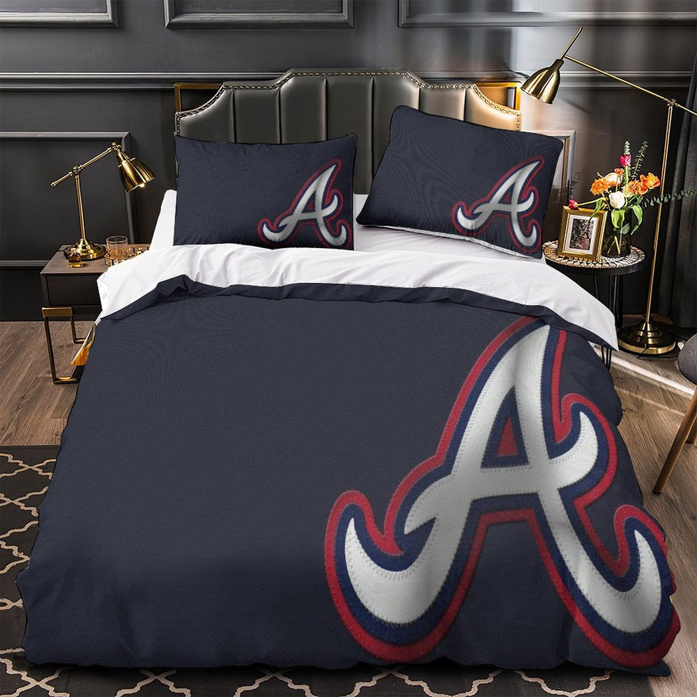 Atlanta Braves Bedding Set Quilt Cover Without Filler