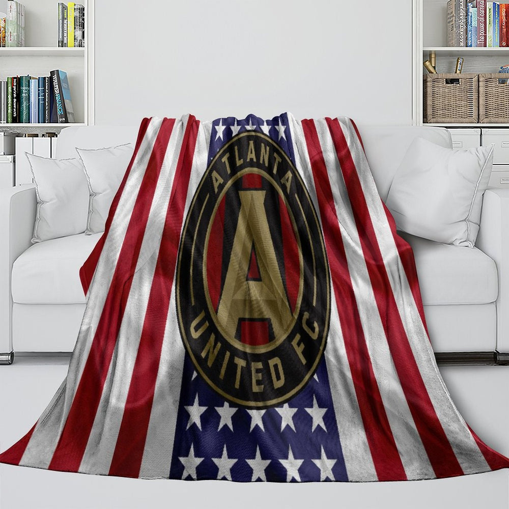 Atlanta United FC Blanket Flannel Fleece Throw Room Decoration (Online Order Only)