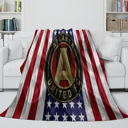 Atlanta United FC Blanket Flannel Fleece Throw Room Decoration (Online Order Only)