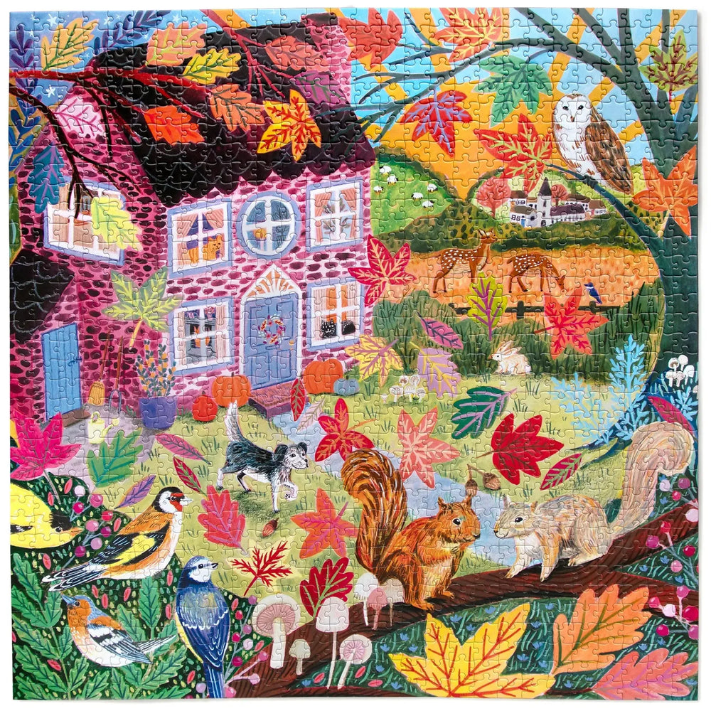 Autumn Cottage 1000 Piece Jigsaw Puzzle eeBoo (ONLINE ORDER ONLY)