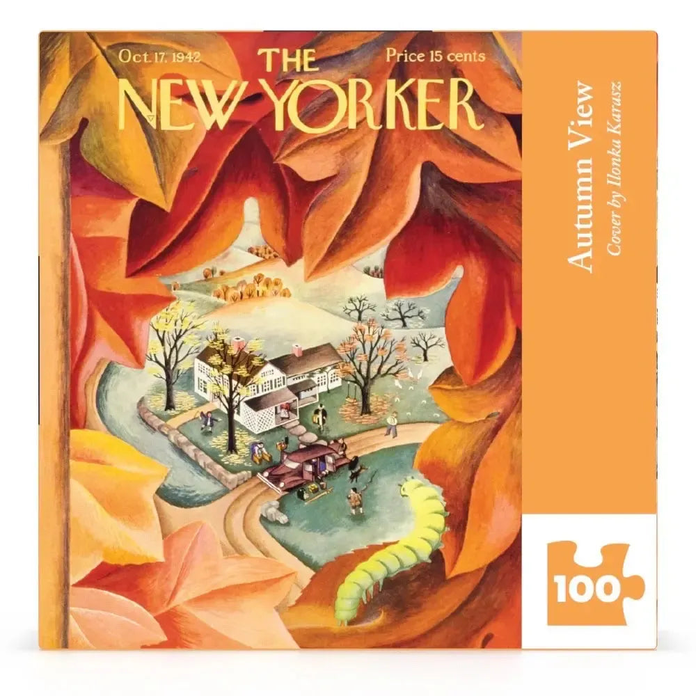 Autumn View The New Yorker 100 Piece Mini Jigsaw Puzzle NYPC (ONLINE ORDER ONLY)