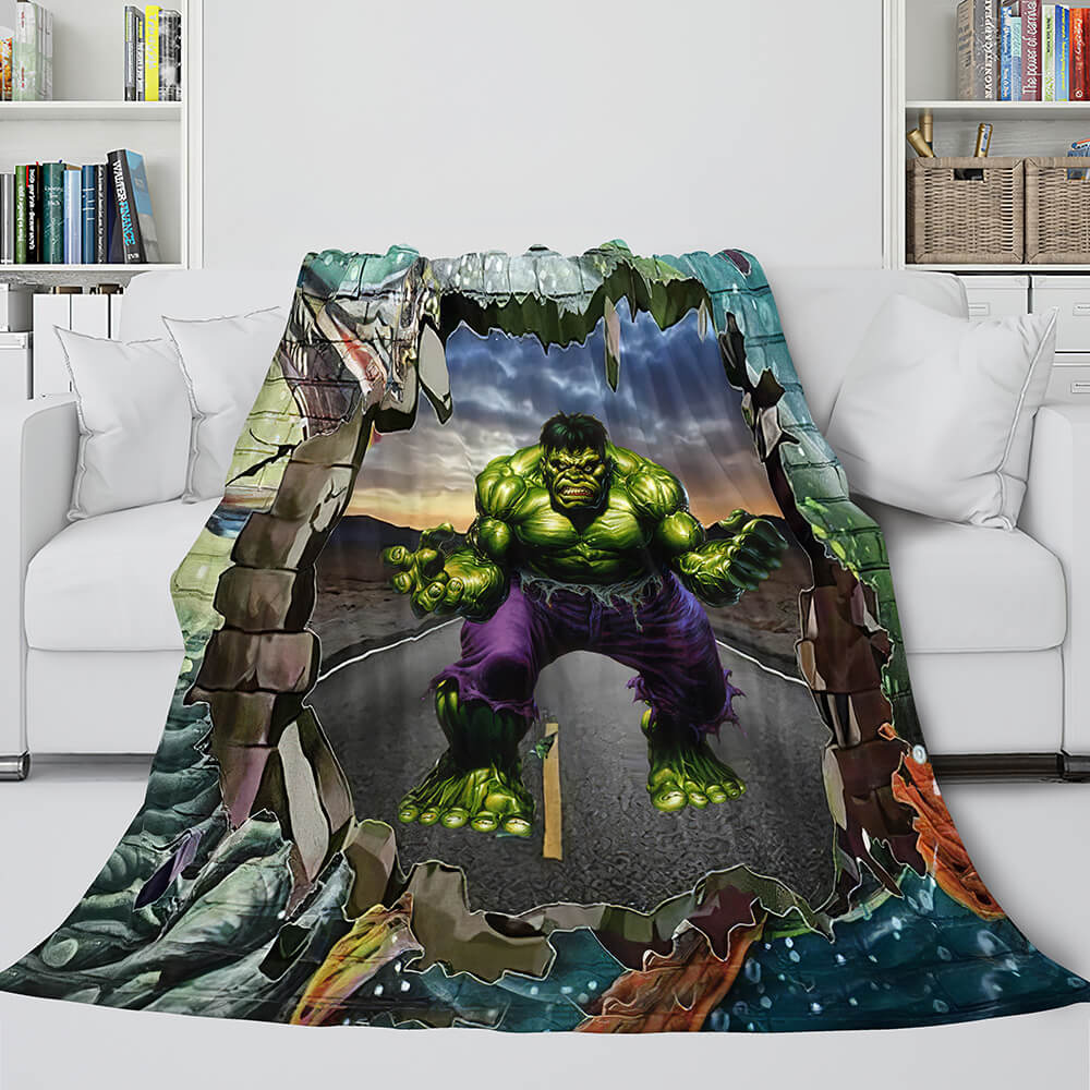 Avengers Flannel Fleece Throw Cosplay Blanket Shawl Wrap Nap Quilt (Online Order Only)