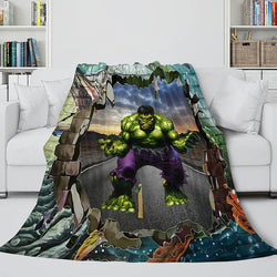 Avengers Flannel Fleece Throw Cosplay Blanket Shawl Wrap Nap Quilt (Online Order Only)