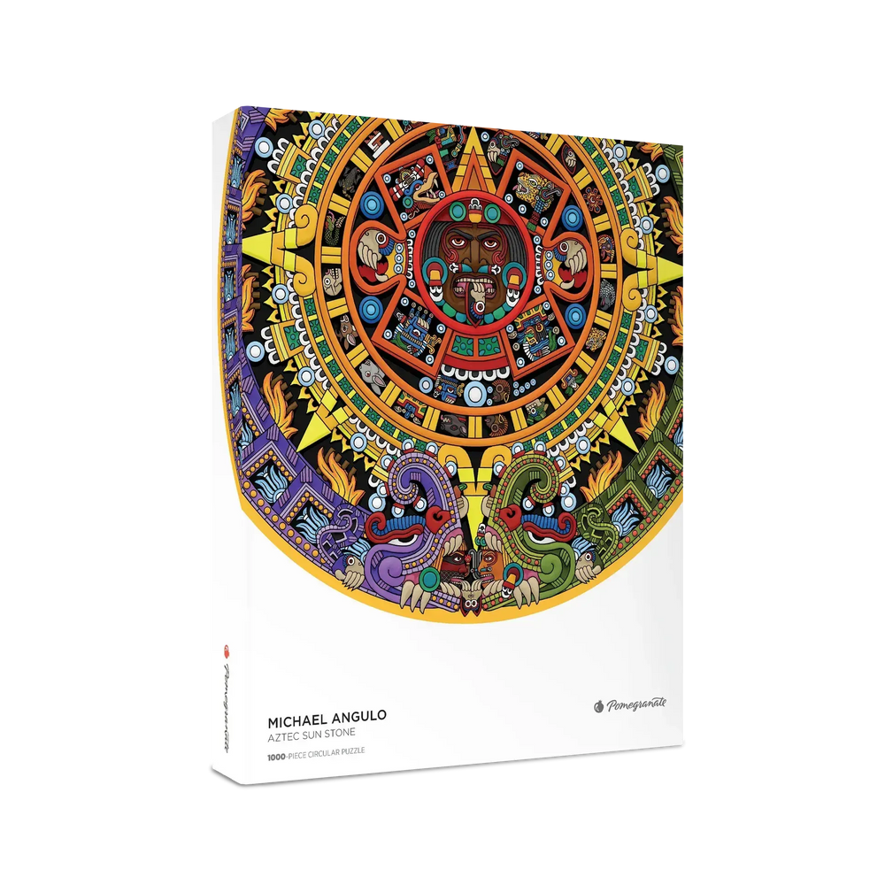 Aztec Sun Stone 1000 Piece Circular Jigsaw Puzzle Pomegranate (ONLINE ORDER ONLY)