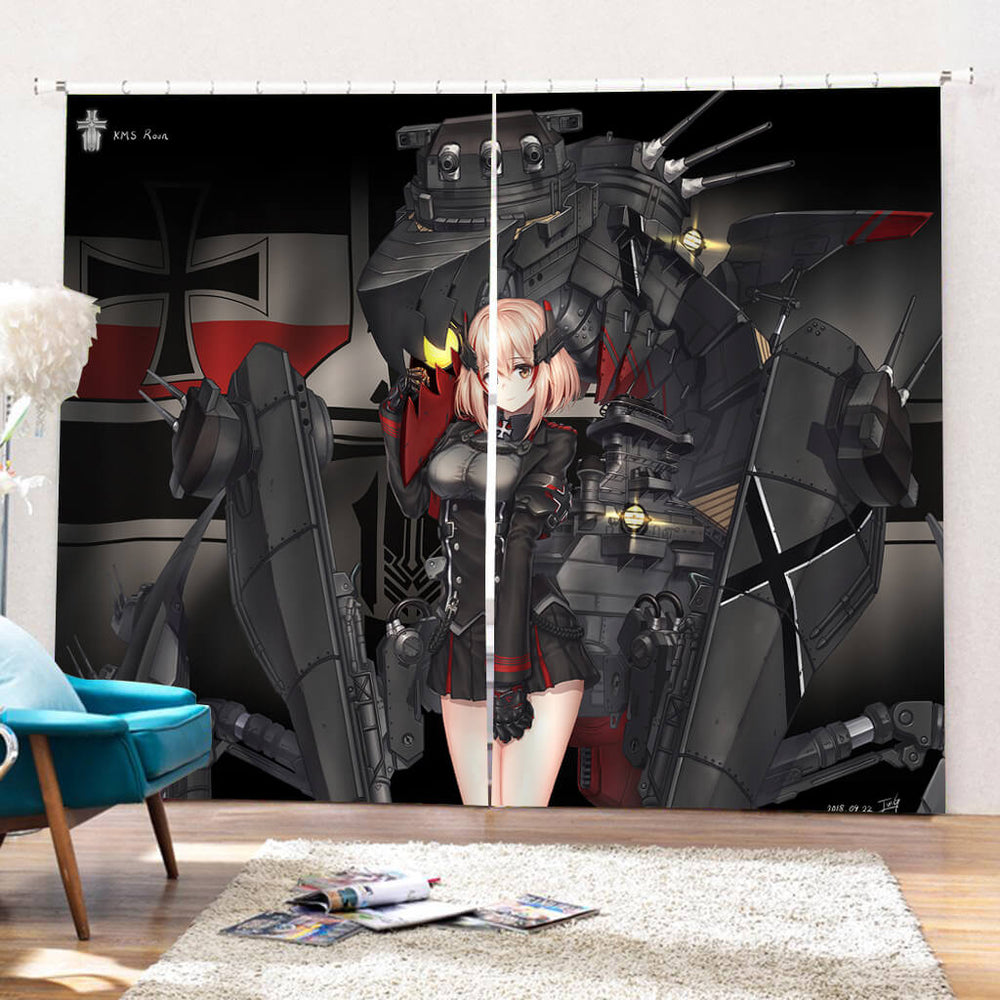 Azur Lane Curtains Cosplay Blackout Window Drapes for Room Decoration (Online Order Only)