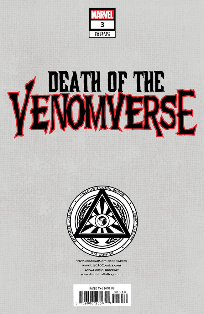 Death Of The Venomverse #3 Unknown Comics Inhyuk Lee Exclusive Var (08/30/2023) (Online Order Only)