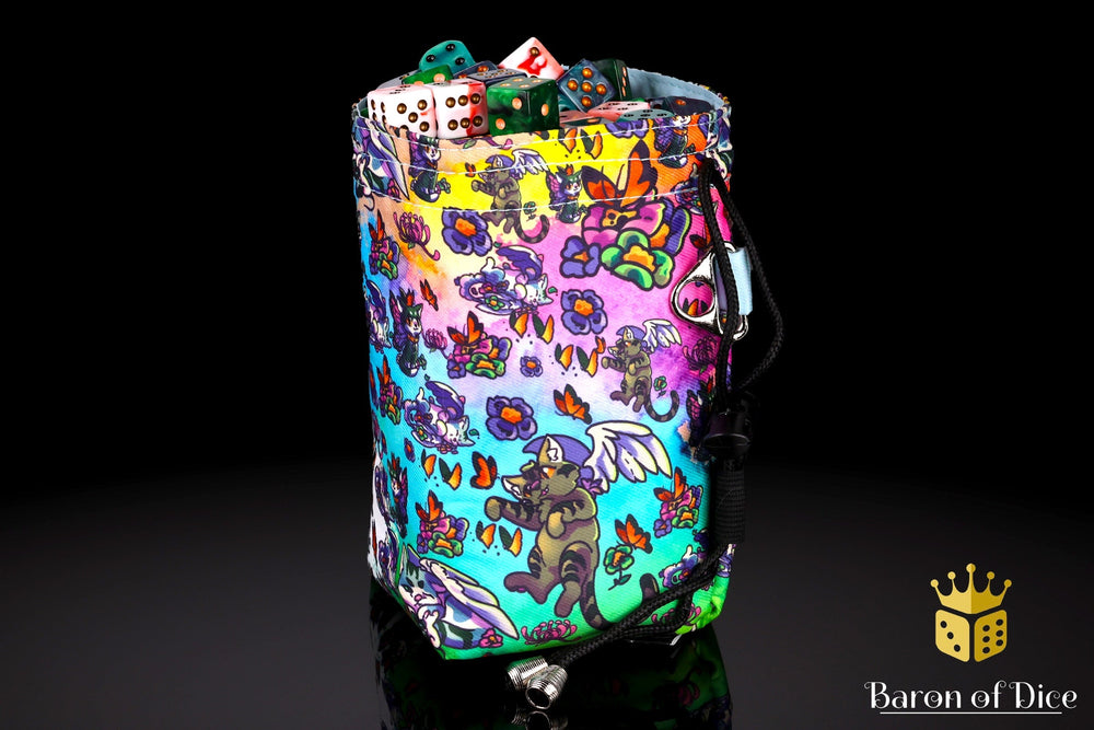 Magic Cats | Luxury RPG Dice Bag | Large (ONLINE ORDER ONLY)