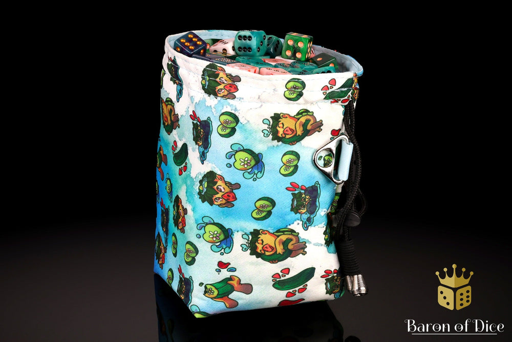 Cucumber Turtle | Luxury RPG Dice Bag | Large (ONLINE ORDER ONLY)