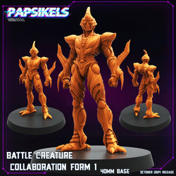 3D Printed Papsikels Battle Creature Collaboration Form Set October 2024 Cyberpunk 28mm 32mm (Online Only)