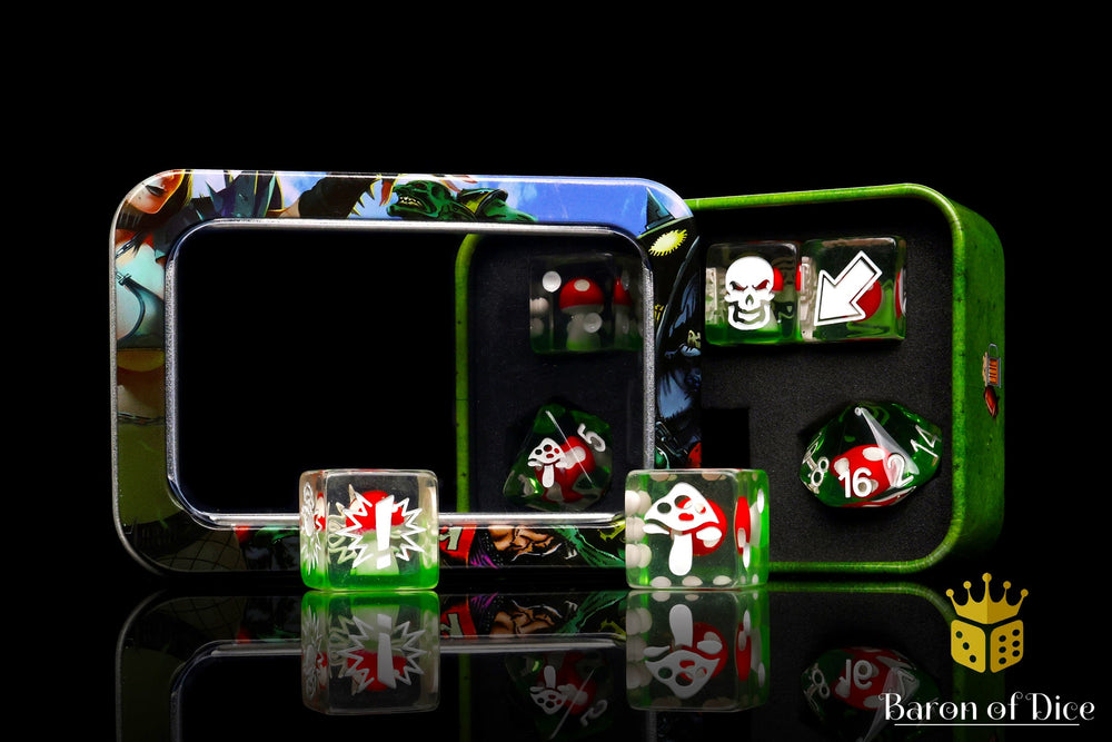 Mushroom - Football Dice (Set of 7) (ONLINE ORDER ONLY)