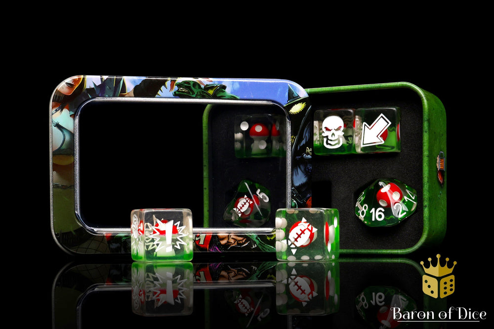 Mushroom - Football Dice (Set of 7) (ONLINE ORDER ONLY)