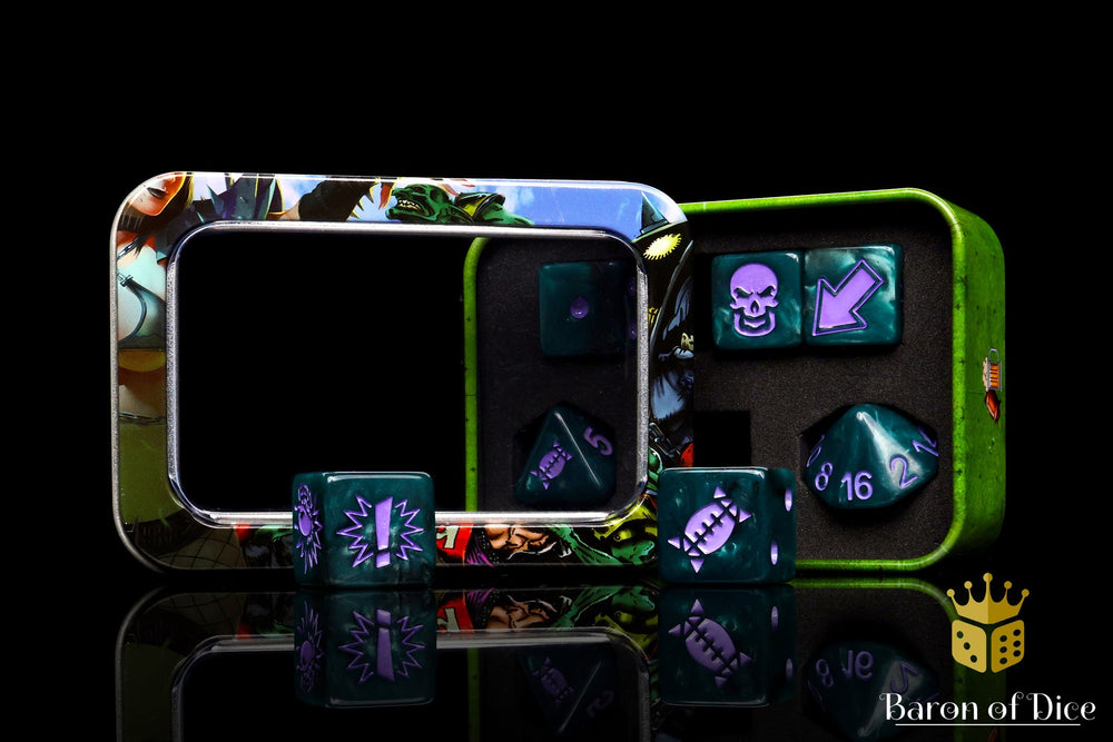Terror - Bloody Football Dice (Set of 7) (ONLINE ORDER ONLY)