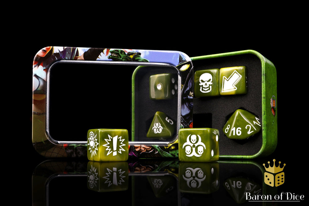 Diseased - Bloody Football Dice (Set of 7) (ONLINE ORDER ONLY)