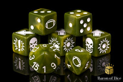 Diseased - Bloody Football Dice (Set of 7) (ONLINE ORDER ONLY)