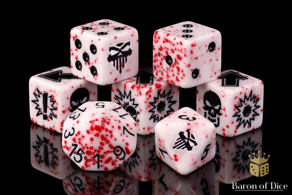 Murderous - Bloody Football Dice (Set of 7) (ONLINE ORDER ONLY)