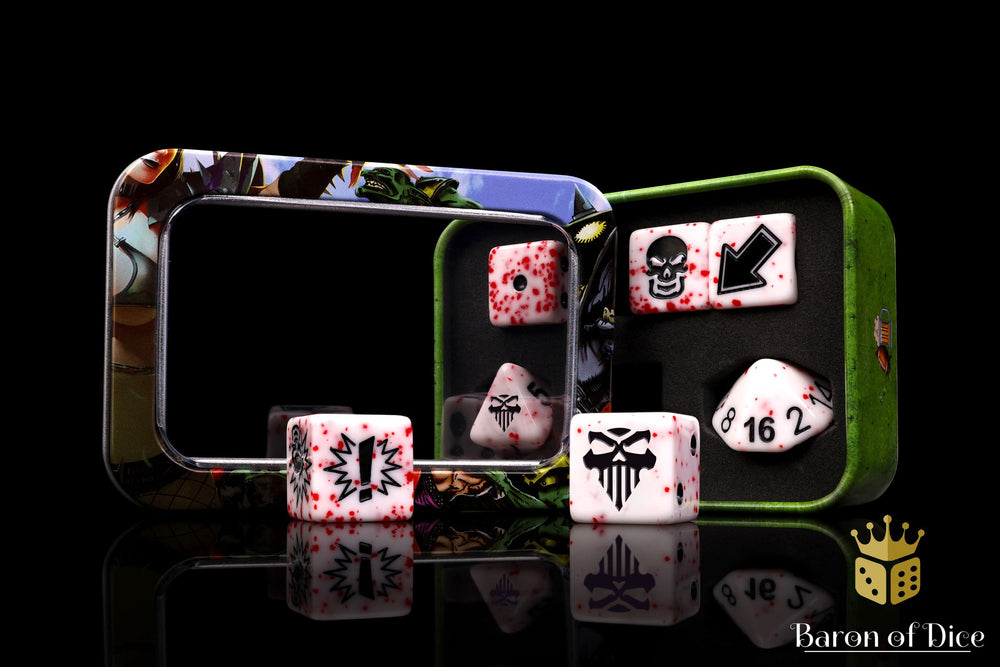 Murderous - Bloody Football Dice (Set of 7) (ONLINE ORDER ONLY)