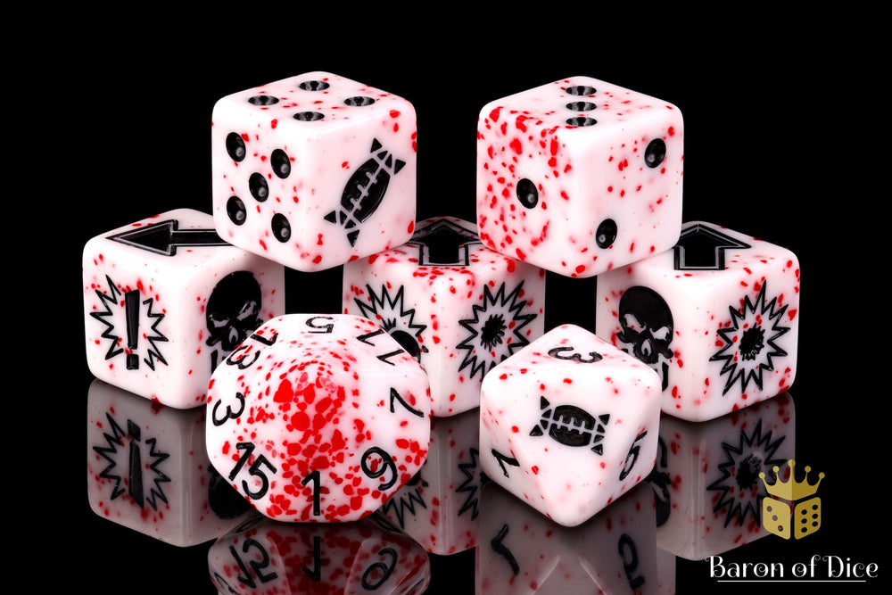 Murderous - Bloody Football Dice (Set of 7) (ONLINE ORDER ONLY)
