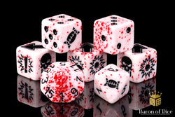 Murderous - Bloody Football Dice (Set of 7) (ONLINE ORDER ONLY)