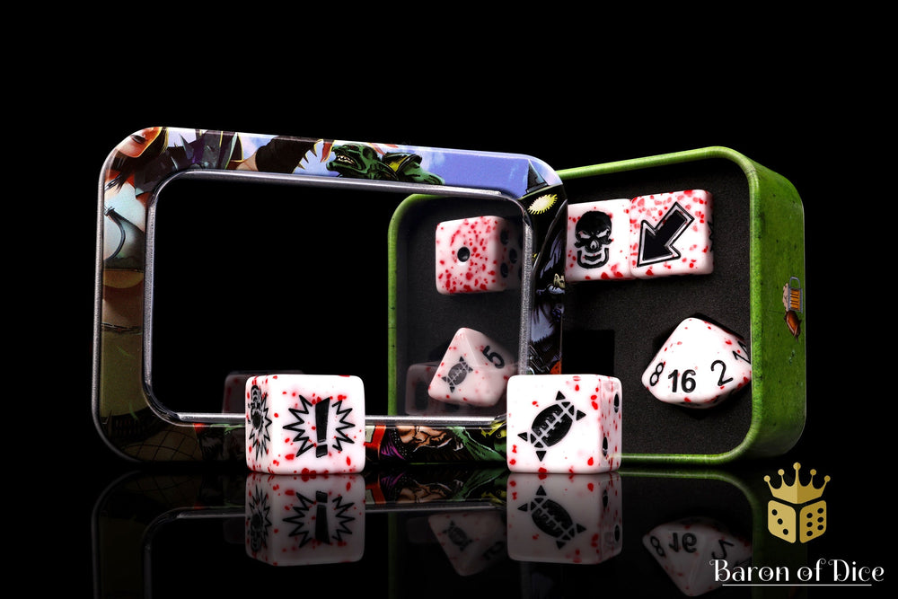 Murderous - Bloody Football Dice (Set of 7) (ONLINE ORDER ONLY)