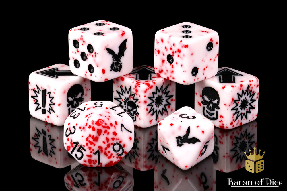 Murderous - Bloody Football Dice (Set of 7) (ONLINE ORDER ONLY)