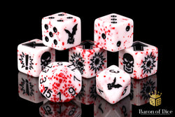 Murderous - Bloody Football Dice (Set of 7) (ONLINE ORDER ONLY)