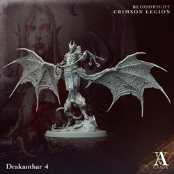 3D Printed Archvillain Games Drakanthar Bloodright - Crimson Legion 28 32mm D&D (Online Only)