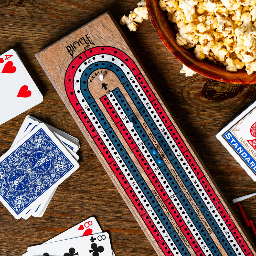 Bicycle: Cribbage Board Set - 3-Track