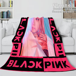 BLACKPINK Soft Flannel Blanket Fleece Throw Blanket Bedding Sets (Online Order Only)