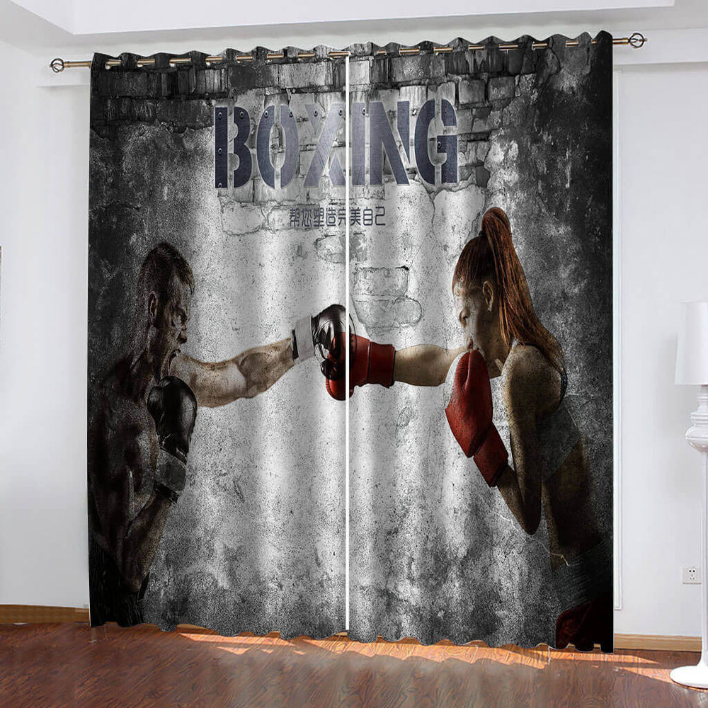 BOXING Curtains Cosplay Blackout Window Drapes Room Decoration (Online Order Only)