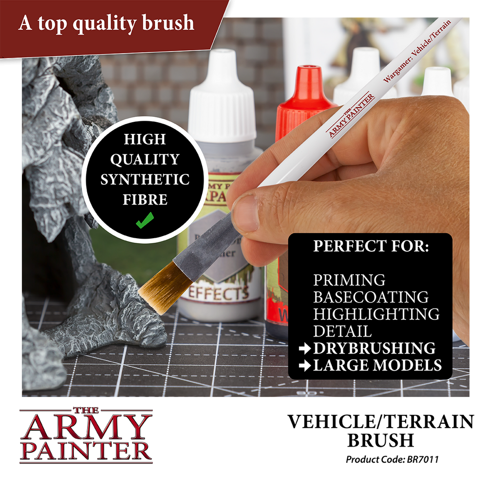 Army Painter Tools: Wargamer Brush - Vehicle & Scenery