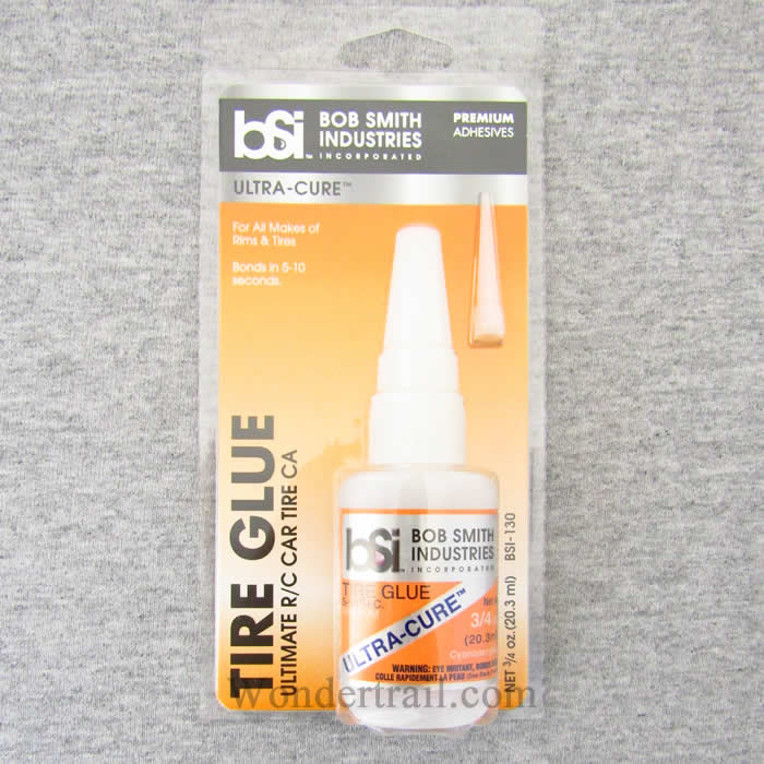 BSI130H Ultra Cure Tire Glue 3/4oz CA Adhesive Glue Bob Smith Industries (ONLINE ORDER ONLY)