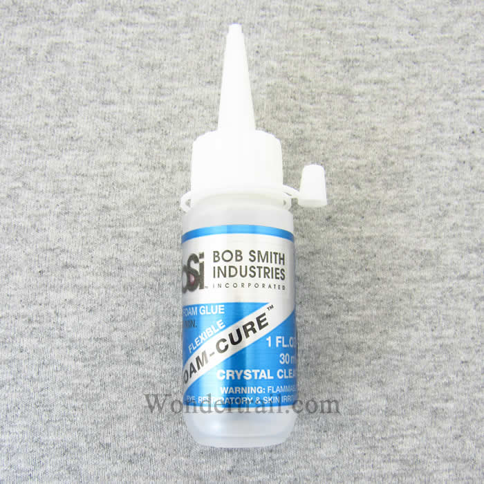 BSI141 Foam-Cure Flexible Clear Silicone Glue 1oz Bottle Bob Smith Ind (ONLINE ORDER ONLY)