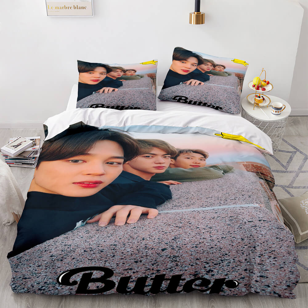 BTS Butter Cosplay Soft Bedding Set Quilt Cover Without Filler (Online Order Only)