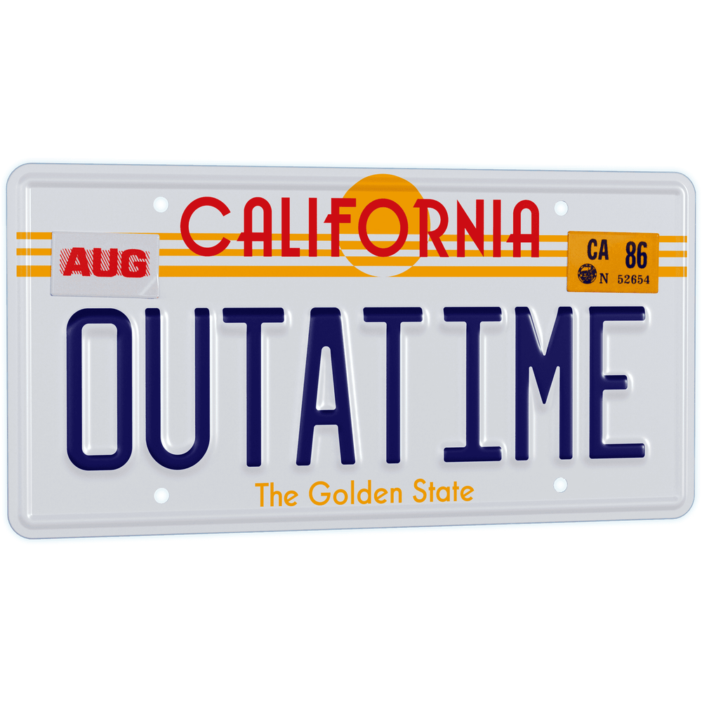 Back to the Future OUTATIME License Plate Replica (ONLINE ORDER ONLY)