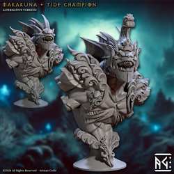 3D Printed Artisan Guild Mirmidons of the Death-Tide Busts Set 28mm 32mm (Online Only)