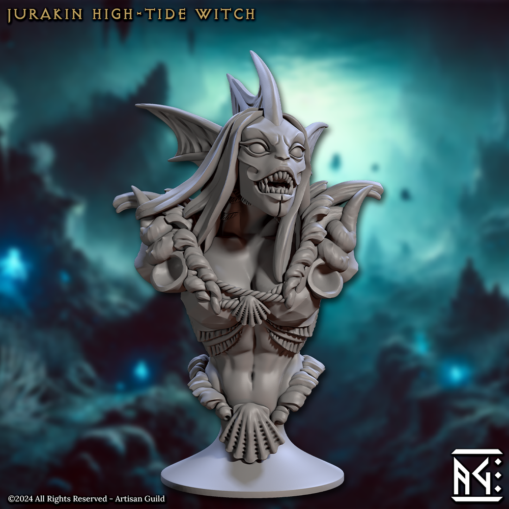 3D Printed Artisan Guild Mirmidons of the Death-Tide Busts Set 28mm 32mm (Online Only)