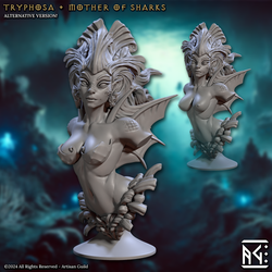 3D Printed Artisan Guild Mirmidons of the Death-Tide Busts Set 28mm 32mm (Online Only)