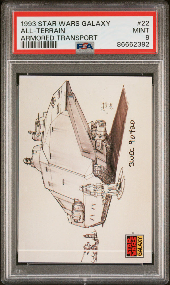 1993 STAR WARS GALAXY ALL-TERRAIN ARMORED TRANSPORT #22 - PSA 9 (Online Order Only)