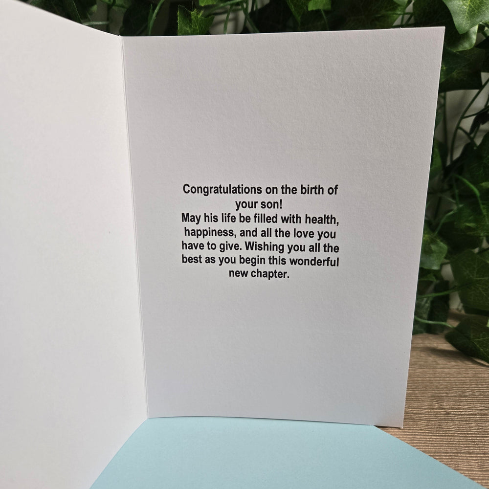 Congratulations on Baby Boy Card (ONLINE ORDER ONLY)