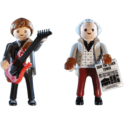 Back to the Future Playmobil Marty McFly & Dr. Emmett Brown "1955 Edition" 6-piece vinyl figures 2-pack (ONLINE ORDER ONLY)