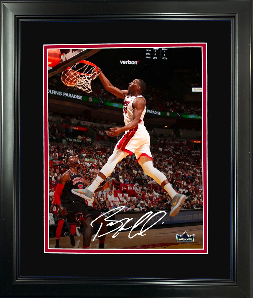 Framed Bam Adebayo Facsimile Laser Engraved Signature Auto 11"x14" Basketball Photo HOFSM Holo (ONLINE ORDER ONLY)