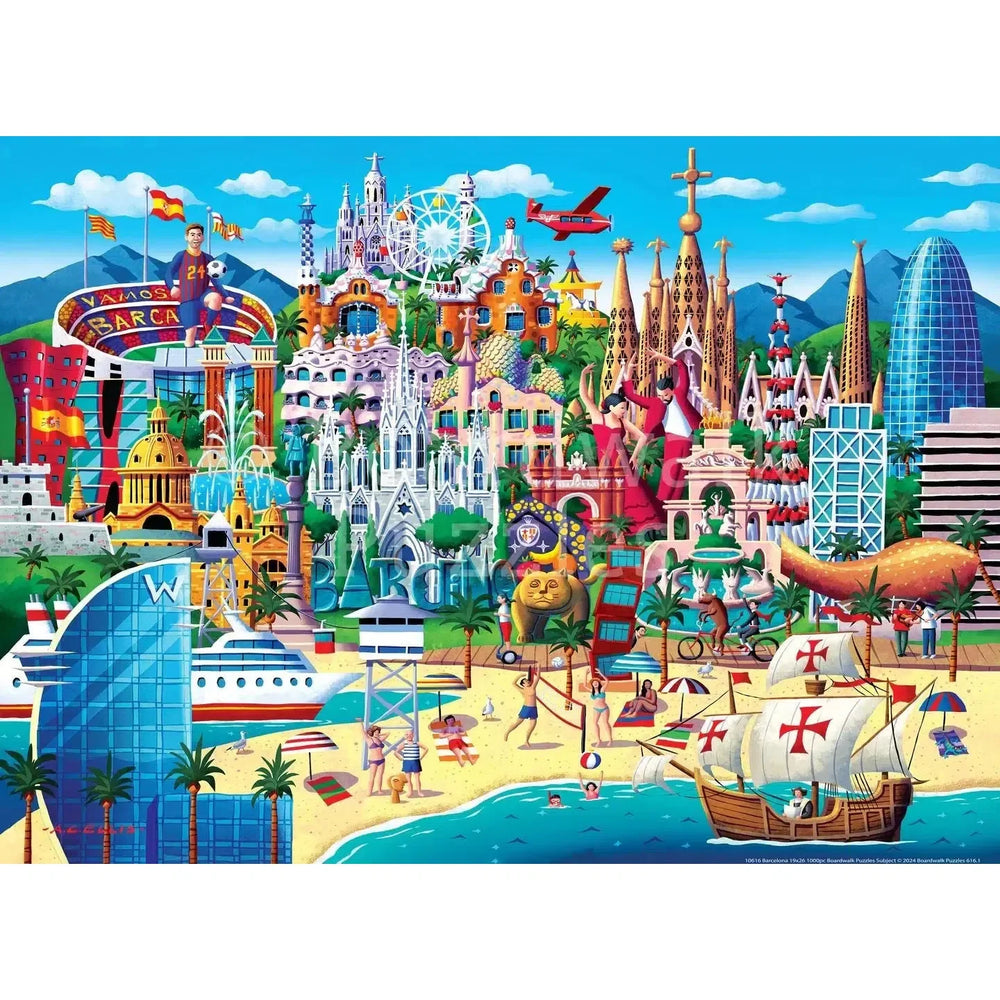 Barcelona 210 Piece Jigsaw Puzzle Boardwalk (ONLINE ORDER ONLY)