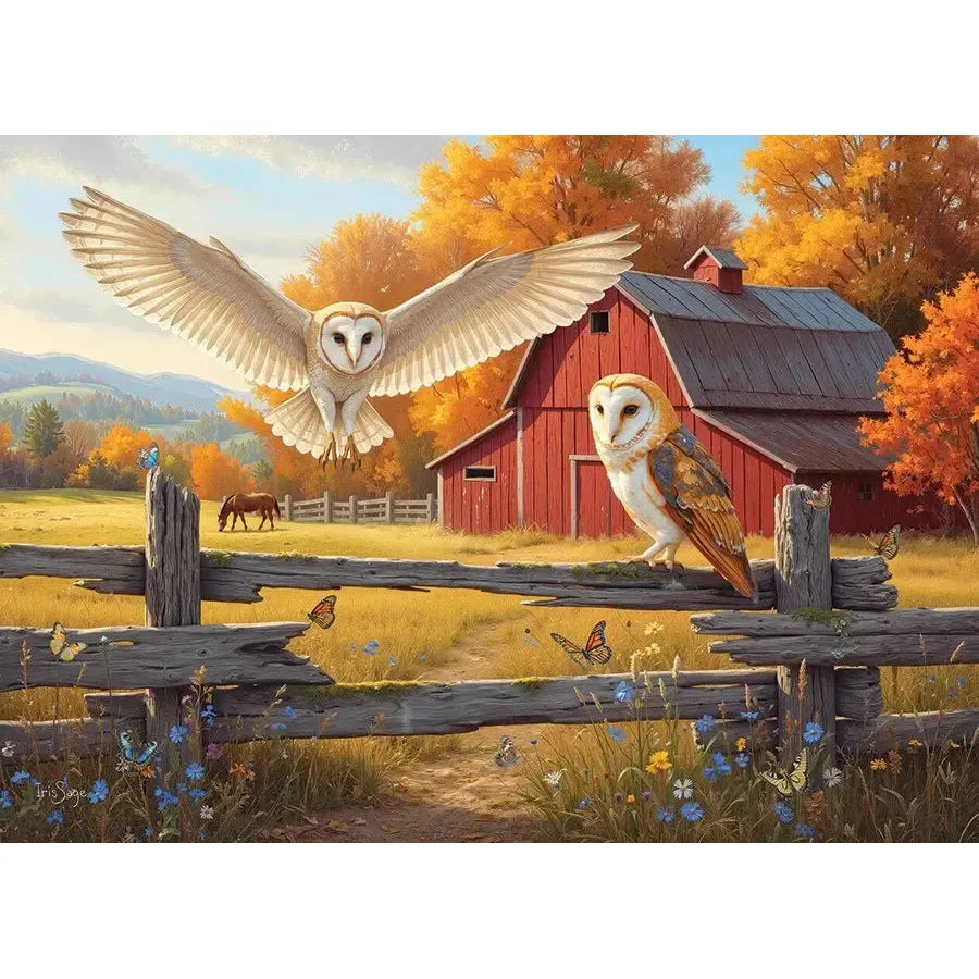Barn & Owls 500 Piece Jigsaw Puzzle Cobble Hill