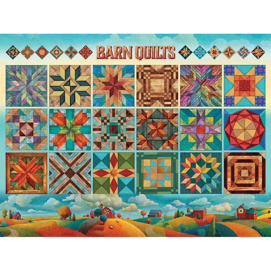 Barn Quilts 275 Large Piece Jigsaw Puzzle Cobble Hill (ONLINE ORDER ONLY)