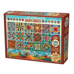 Barn Quilts 275 Large Piece Jigsaw Puzzle Cobble Hill (ONLINE ORDER ONLY)