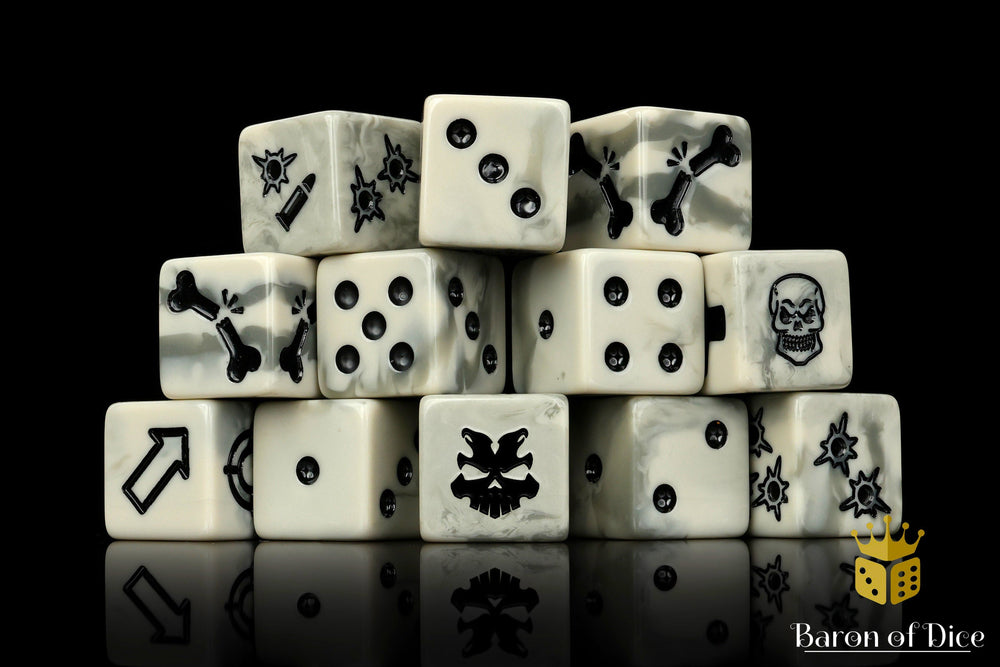 Ash Wasteland Dice - Skirmish Set (ONLINE ORDER ONLY)