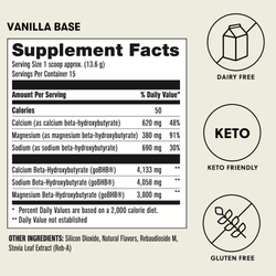 Base Ketones - Exogenous Ketones Drink Mix with goBHB®