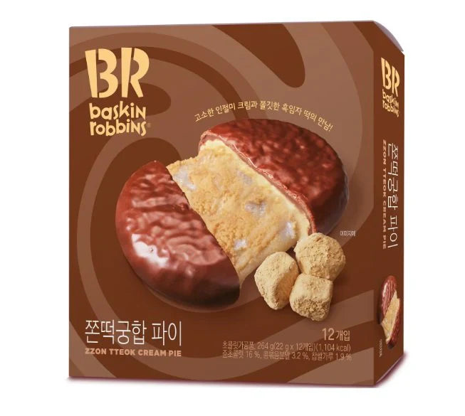 Baskin Robbins Zzon Tteok Cream Pie (264g) (Korea) (ONLINE ORDER ONLY)