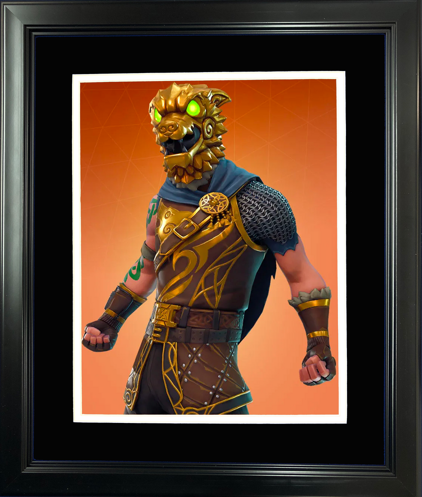 Framed Battle Hound Legendary Fortnite Skin 11"x14" Video Game Photo (ONLINE ORDER ONLY)